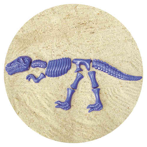 Set aus 7 Kunststoff Dinosaurier Skelett Sandformen Strand Sandkasten Kinder 
